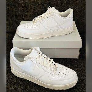 Nike Air Force One White Color Sneakers Men’s Size-13